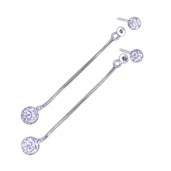 Shining Crystal Drop Earrings