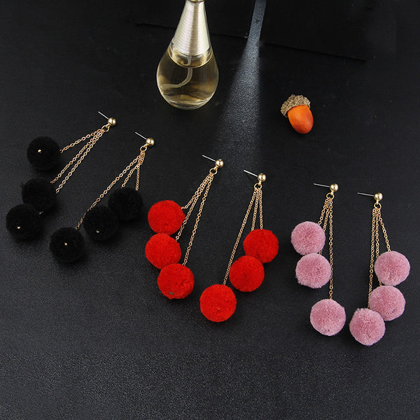 Long Tassel Drop Earrings