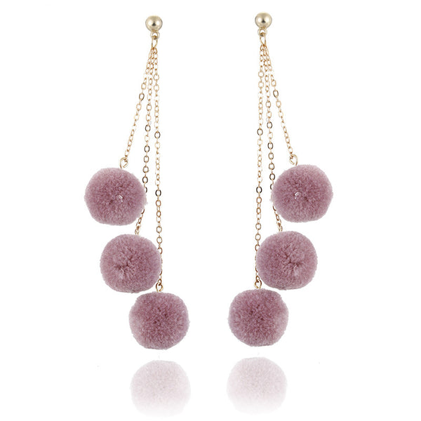 Long Tassel Drop Earrings