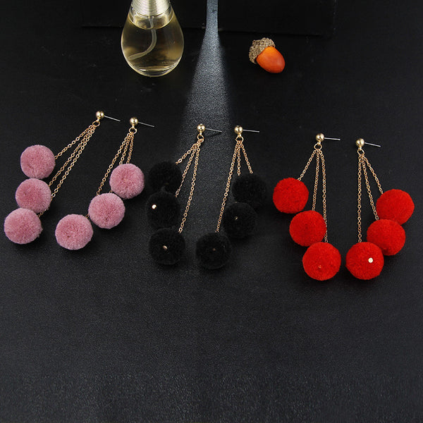 Long Tassel Drop Earrings