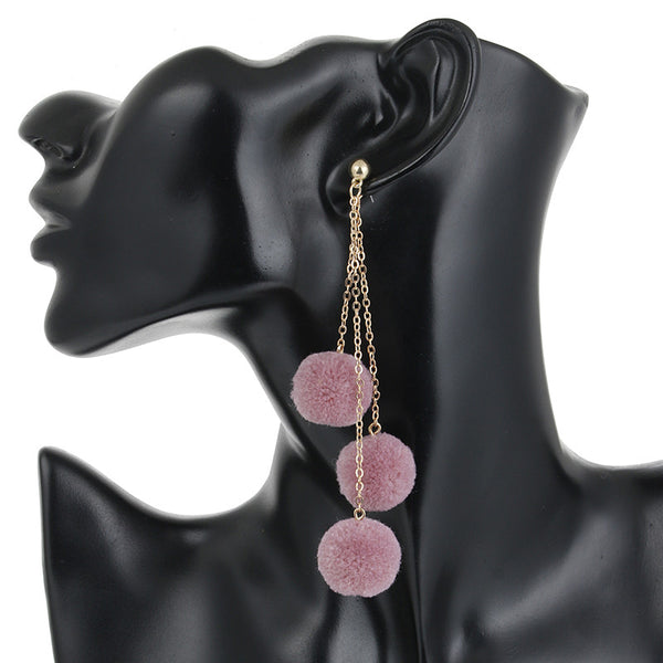 Long Tassel Drop Earrings