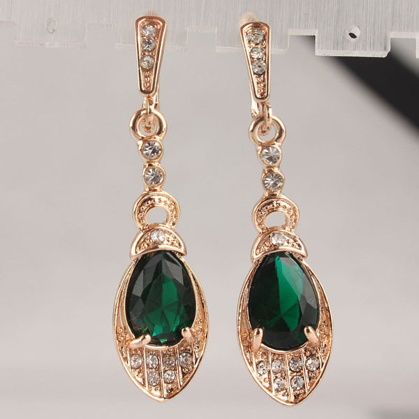 Peridot Pierced Dangle Earrings