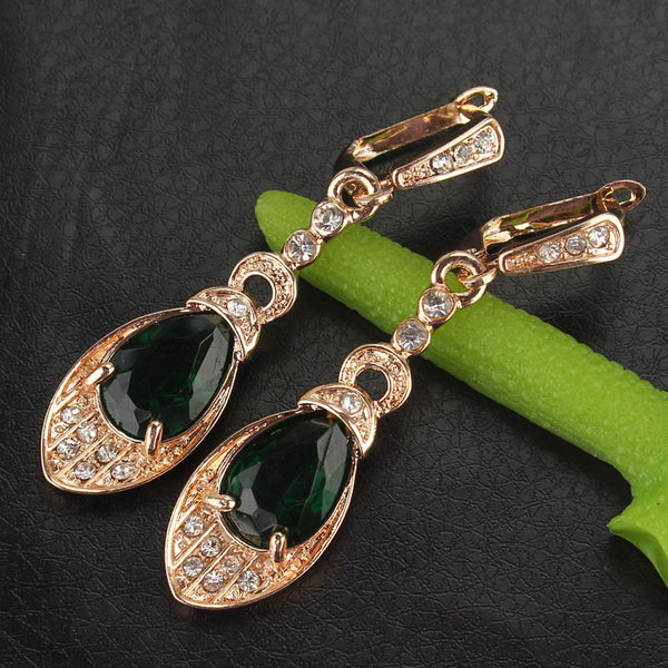 Peridot Pierced Dangle Earrings
