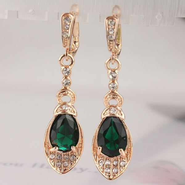 Peridot Pierced Dangle Earrings
