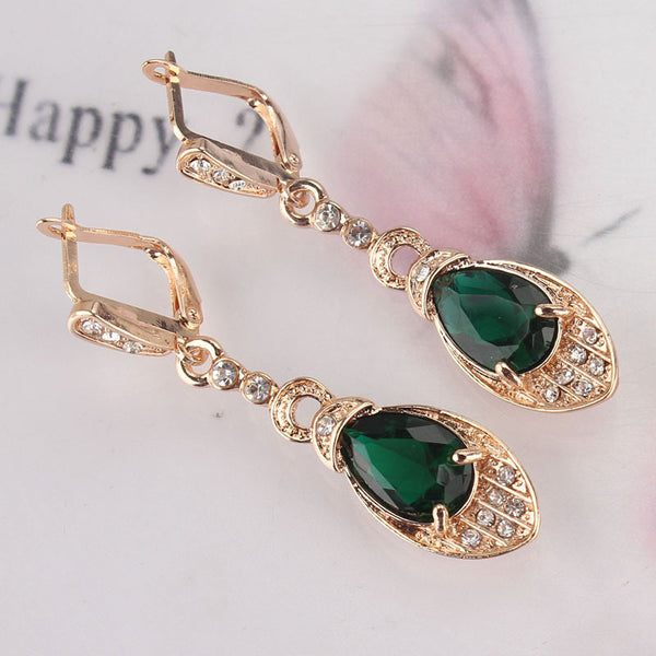 Peridot Pierced Dangle Earrings