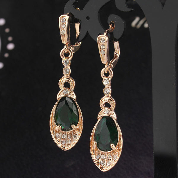Peridot Pierced Dangle Earrings