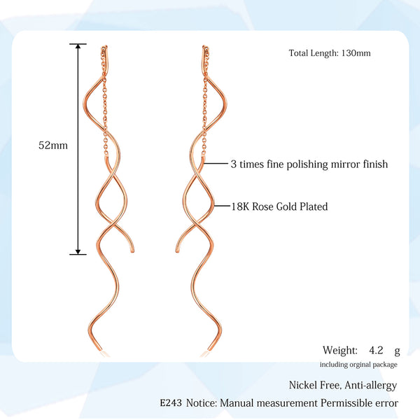 Spiral Drop Earrings