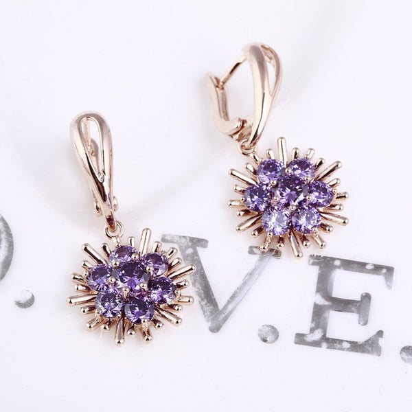 Cute Flower Dangle Earrings