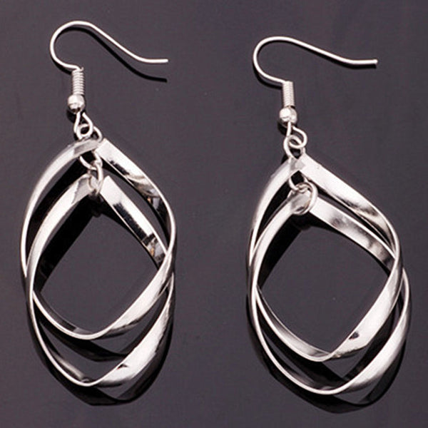 Hollow Leaf Dangle Earrings