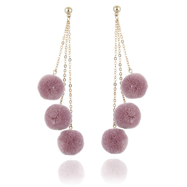 Long Tassel Drop Earrings