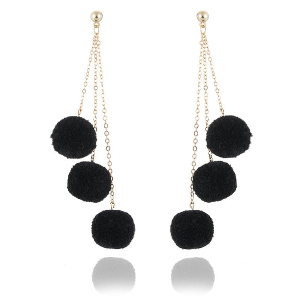 Long Tassel Drop Earrings